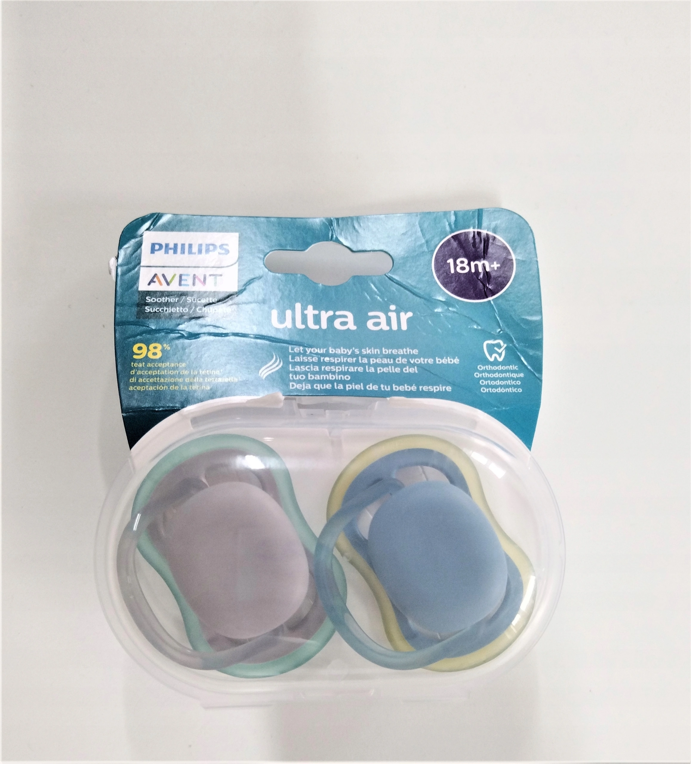 Philips Avent Smoczek ortodontyczny Ultra Air 18m+ 2szt SCF349/01 - Zabawki