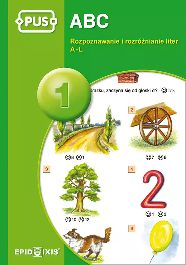 PUS. ABC. Część 1. Rozpoznawanie i rozróżnianie liter A-L - Książki