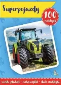 100 naklejek z plakatem. Super pojazdy - Książki