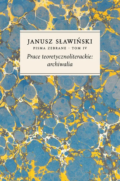 Prace teoretycznoliterackie archiwalia - Książki