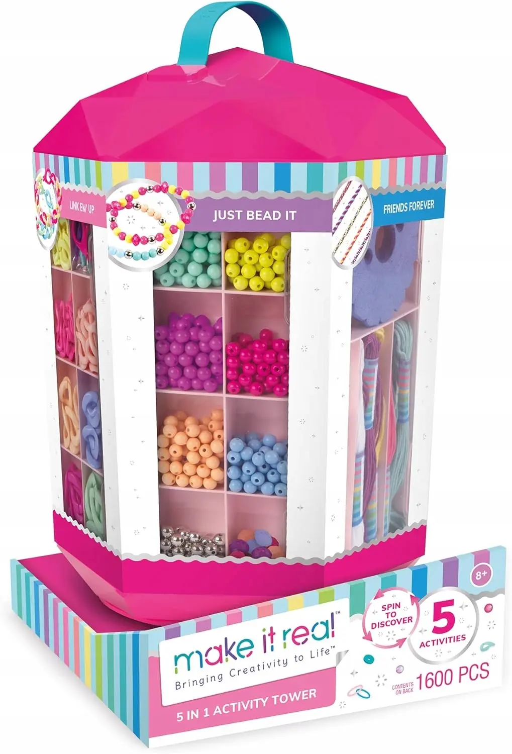 MAKE IT REAL 5w1 ACTIVITY TOWER DIY BIŻUTERIA /1 - Zabawki