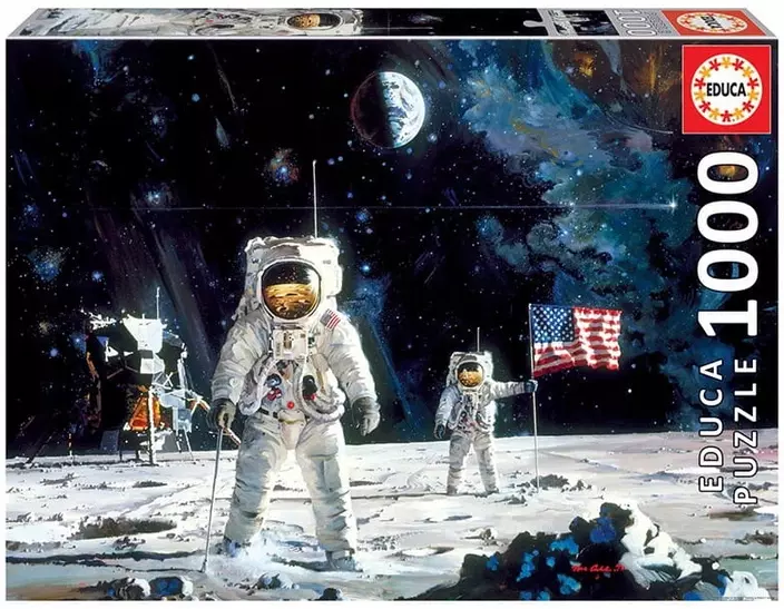 Puzzle 1000 elementów. Pierwszy człowiek na księżycu - Puzzle