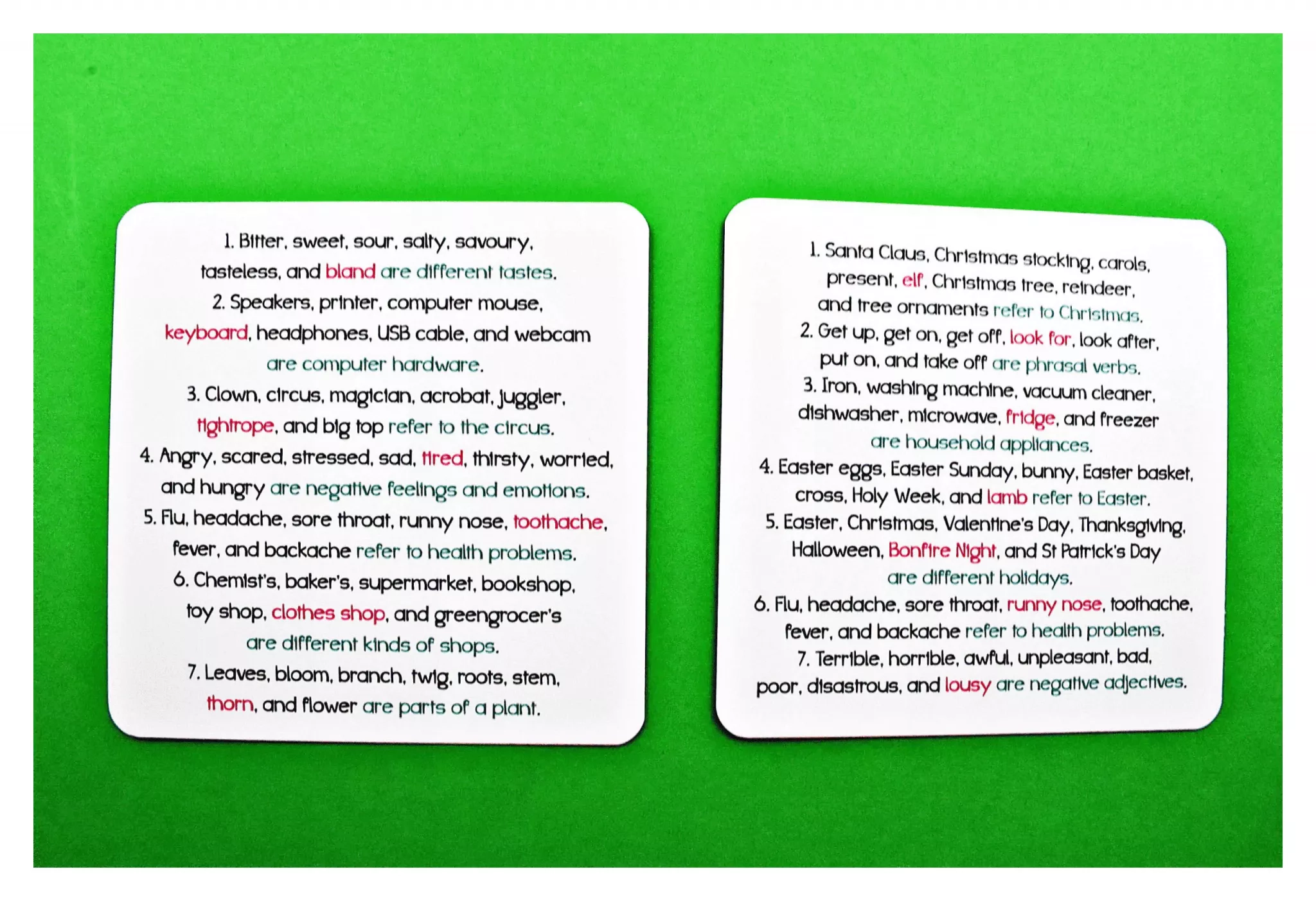Karty językowe. Angielski. Vocabulary builder. Level A2 - Książki
