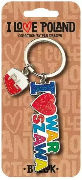 Brelok I love Poland Warszawa ILP-BRE-B-WAR-06 - Zabawki
