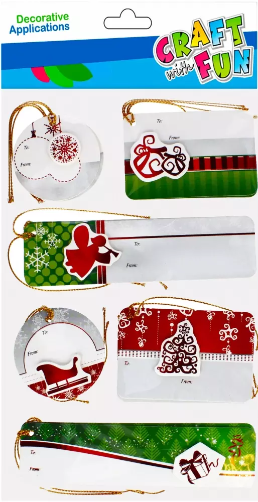 Bilecik Okazjonalny Na Prezent 12szt. BoŻe Narodzenie Craft with Fun 501895 - Papiernicze i szkolne
