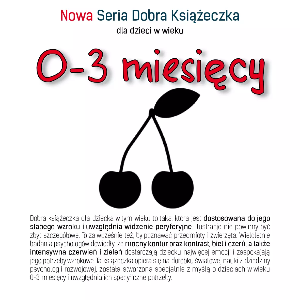 Nowa Seria Dobra Książeczka dla dzieci w wieku 0-3 miesięcy - Książki