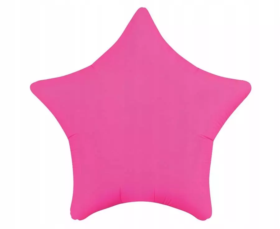 Balon foliowy Gwiazda, fluor c. różowy,19 - Papiernicze i szkolne