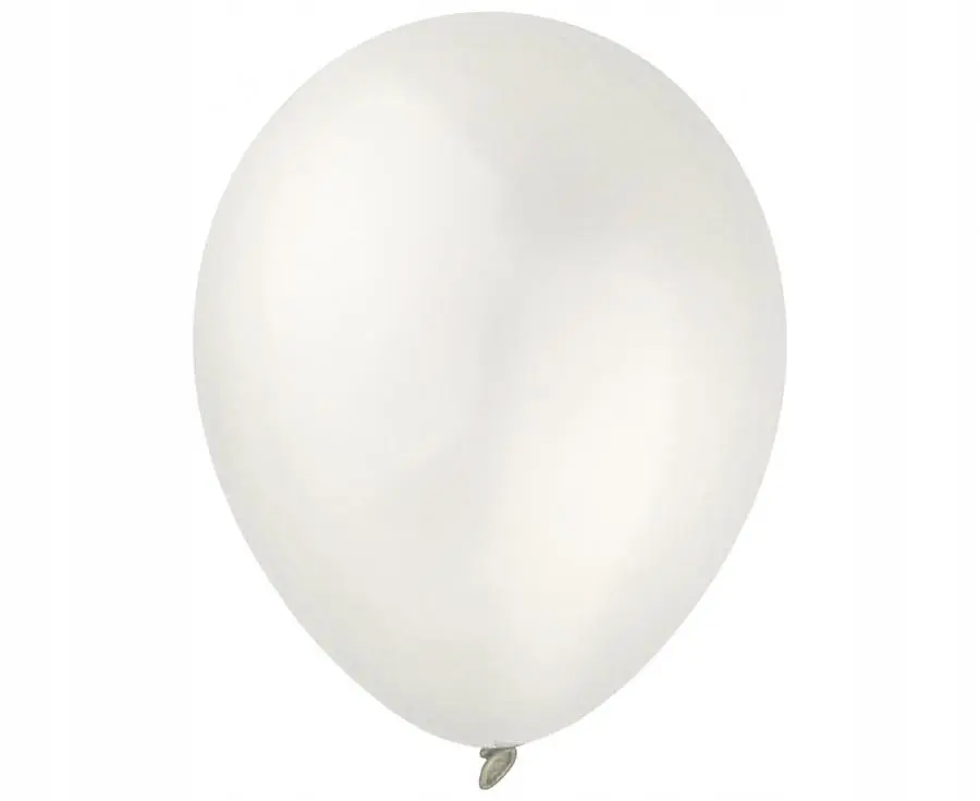 Balony Decomex 9", metalik perłowe białe, 100szt. - Papiernicze i szkolne