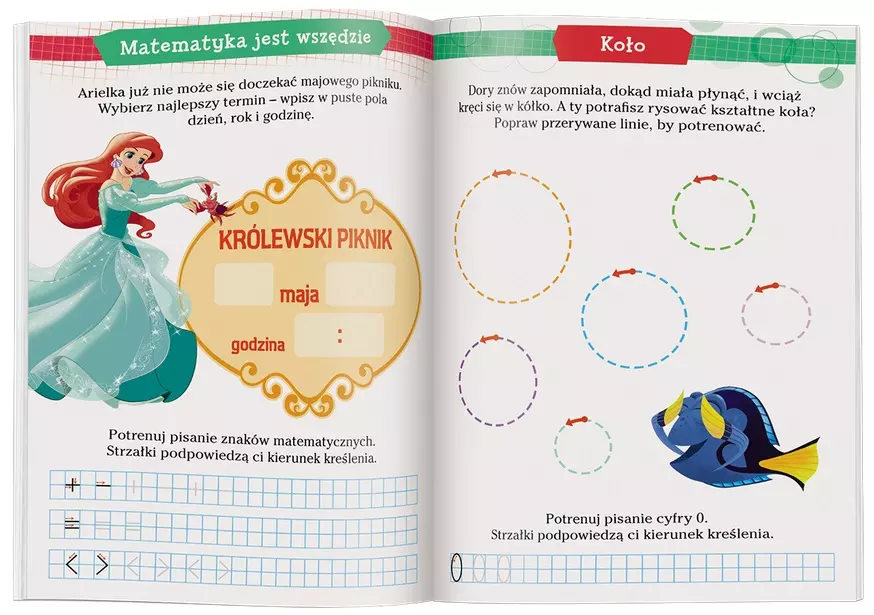 Disney Uczy. Elementarz matematyczny. Ćwiczenia - Książki