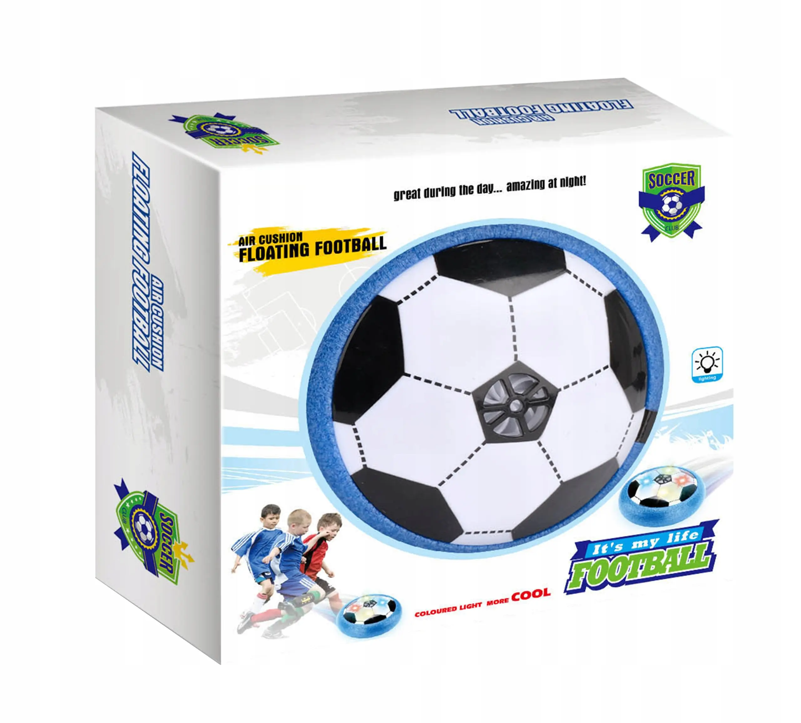 Piłka Latająca Hoverball Football Świecaca - Zabawki