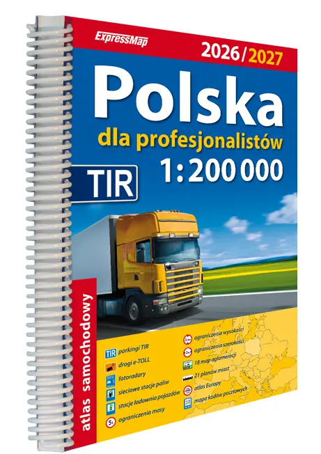 Polska dla profesjonalistów. Atlas samochodowy, 1:200 000 - Książki