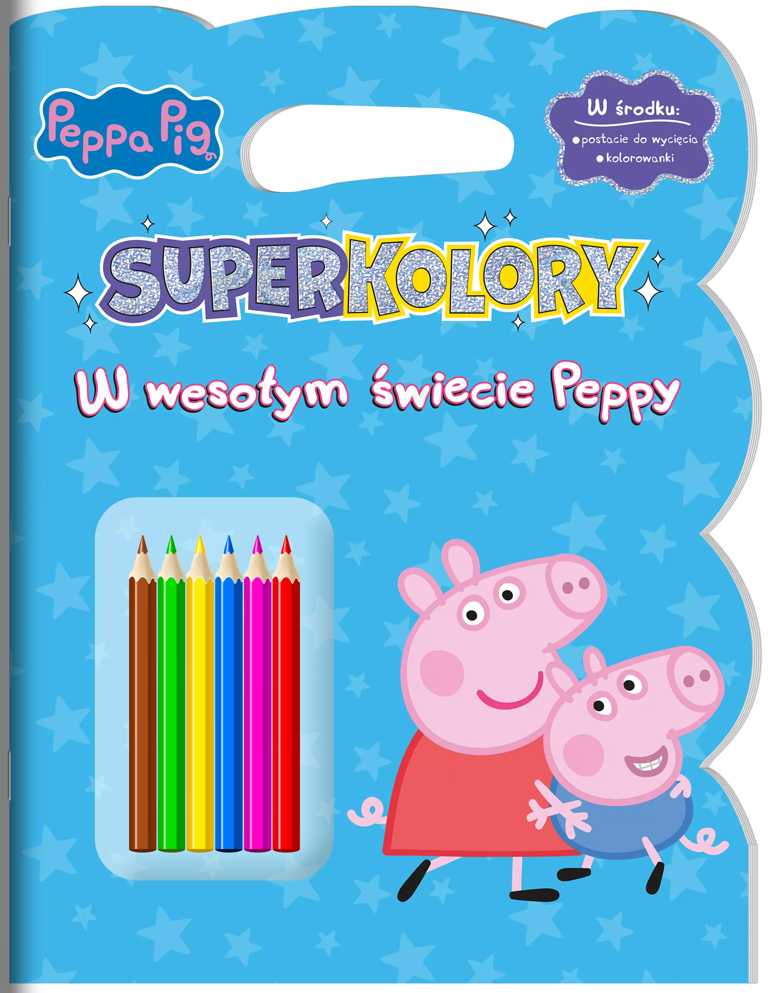 W wesołym świecie Peppy. Świnka Peppa. SuperKolory - Książki