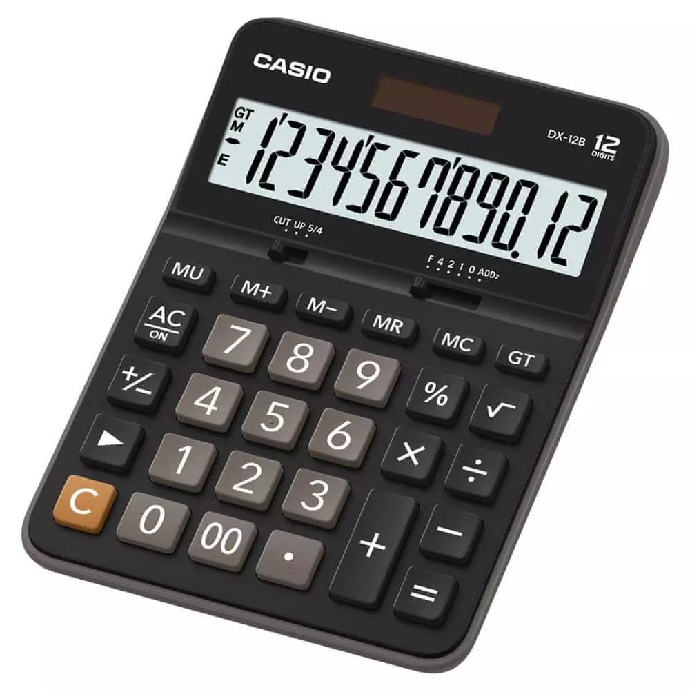 Kalkulator biurowy Casio DX-12B - Papiernicze i szkolne