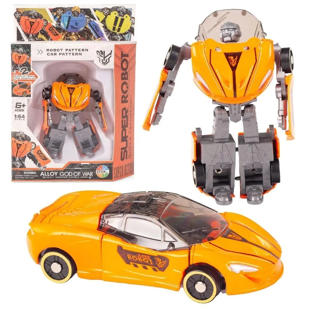 Robot transformujący samochód sportowy 2w1 MIX - Zabawki