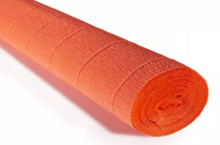 Krepina- Bibuła marszczona Cartotecnica Rossi Odcienie pomarańczowego 581 - Papiernicze i szkolne