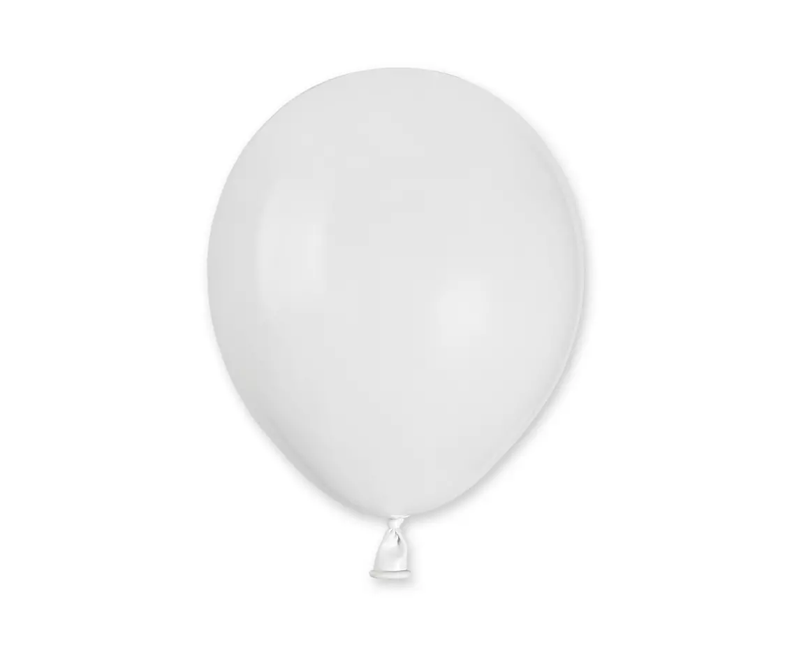 Balony pastelowe białe 13cm 100szt - Papiernicze i szkolne