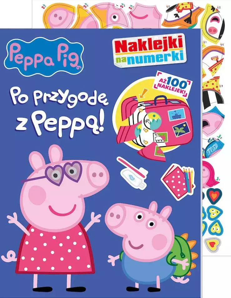 Po przygodę z Peppą. Świnka Peppa. Naklejki na numerki - Książki