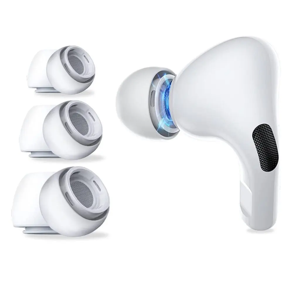 Nakładki Tech-Protect Ear Tips do słuchawek AirPods Pro 1 / 2 w rozmiarach S / M / L - białe (3 szt.) - Elektronika i akcesoria