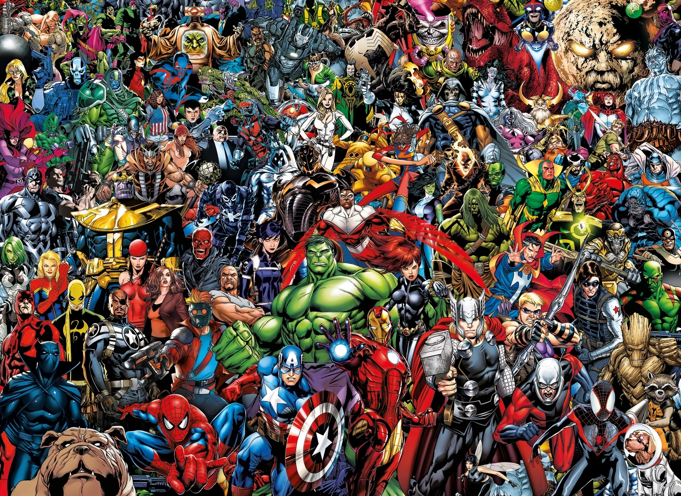 Puzzle 1000 elementów. Impossible puzzle! Marvel - Puzzle