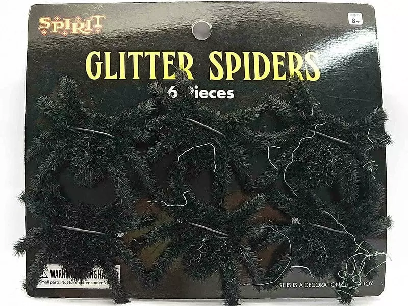 PAJĄK TARANTULA WŁOCHATY ZESTAW 6 SZT. 30P - Zabawki