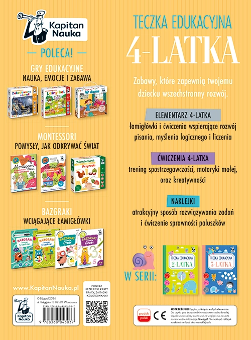 Teczka edukacyjna 4-latka - Książki