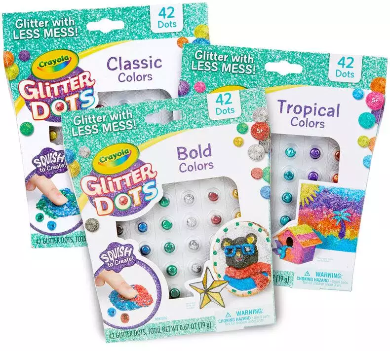 Glitter Dots - Zestaw uzupełniający (3ass.) - Papiernicze i szkolne