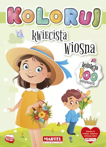 Kwiecista wiosna. Koloruj - Książki