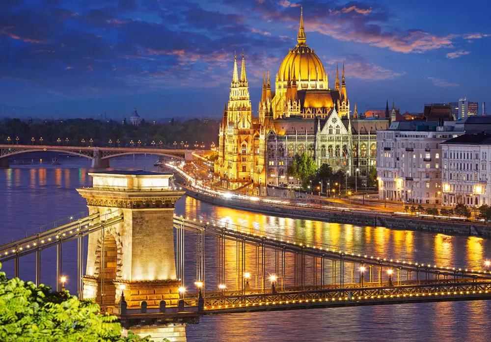 Puzzle 2000 elementów. Budapeszt o zmierzchu - Puzzle