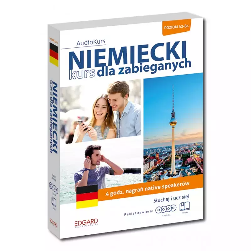 Niemiecki. Kurs dla zabieganych + 4 CD - Książki