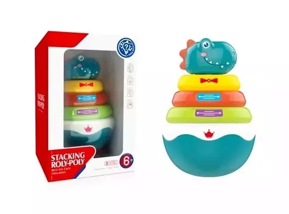 Piramida dinozaur wańka wstańka - Zabawki