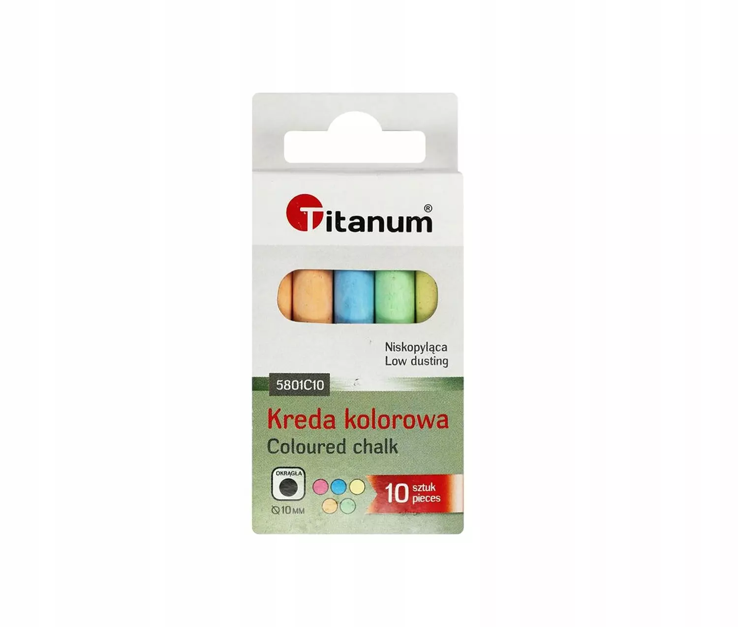 Kreda kolorowa, 5 kolorów - Papiernicze i szkolne