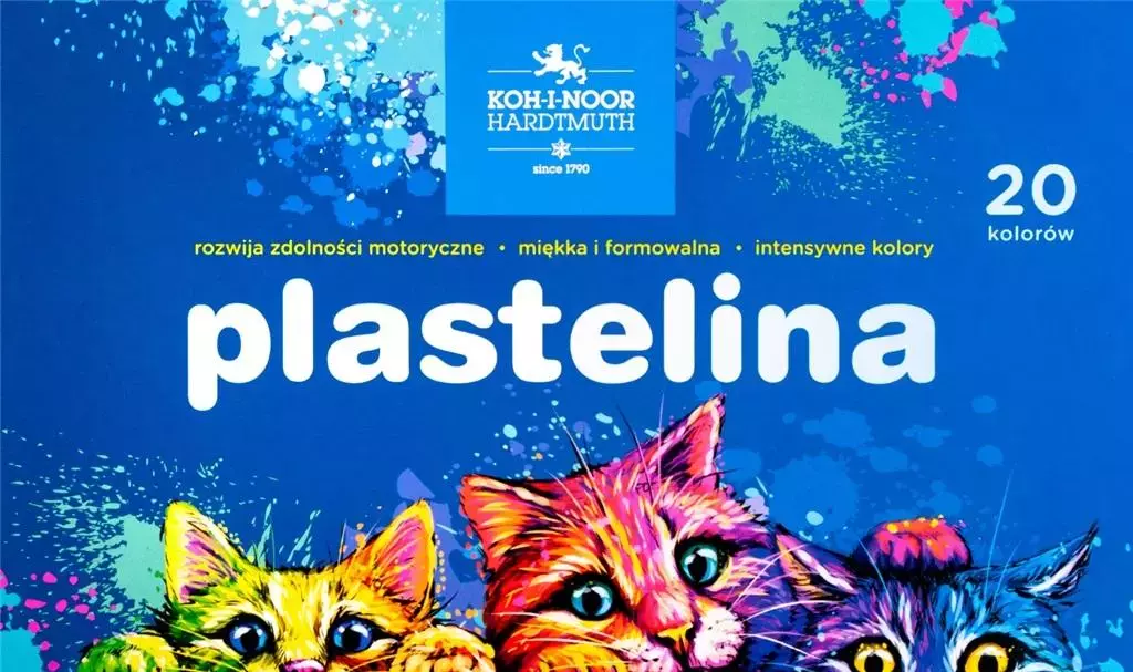 Plastelina 1315S2 20 kolorów Kotki - Papiernicze i szkolne