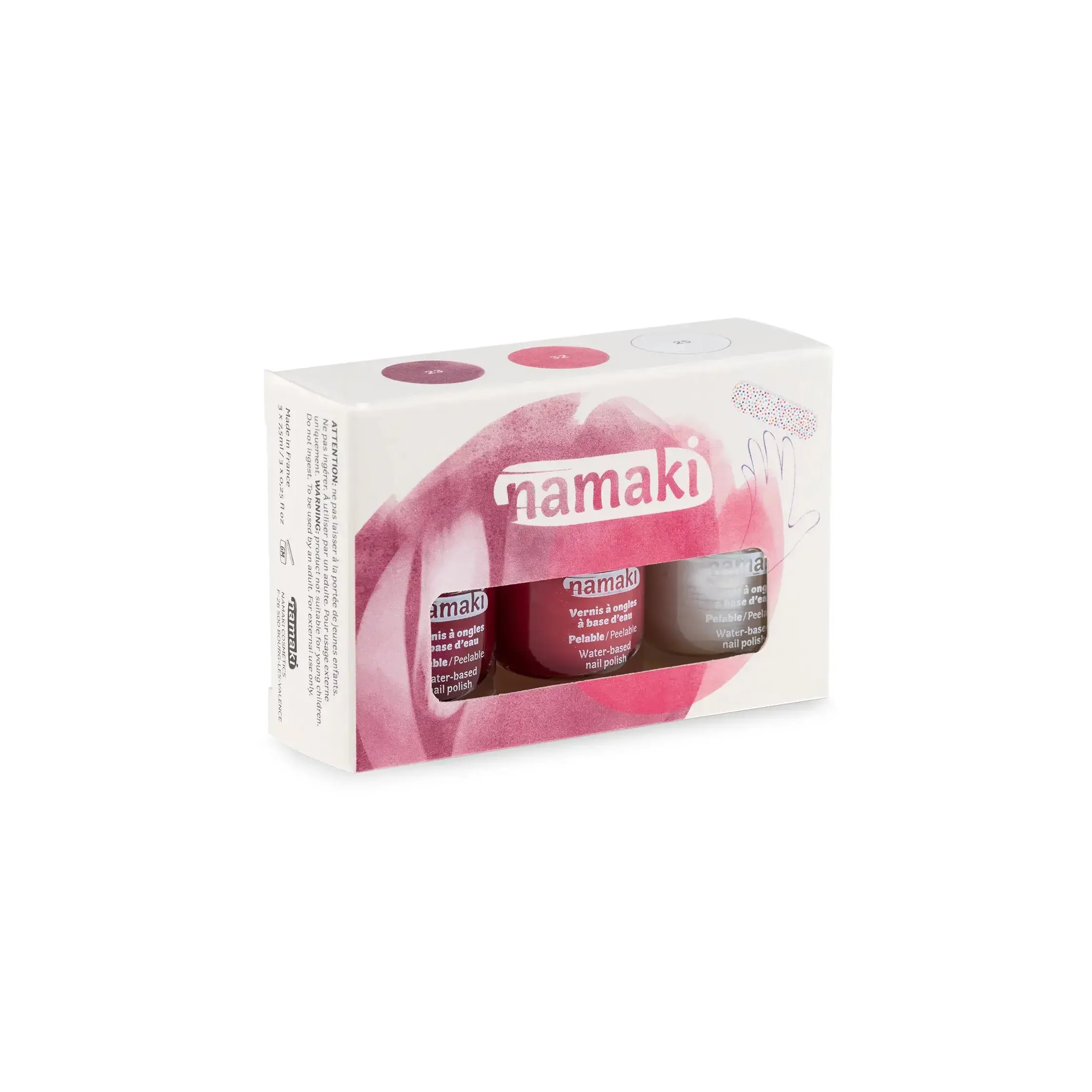 Zestaw 3 lakierów do paznokci dla dzieci Namaki – Owocowy sorbet - Zabawki