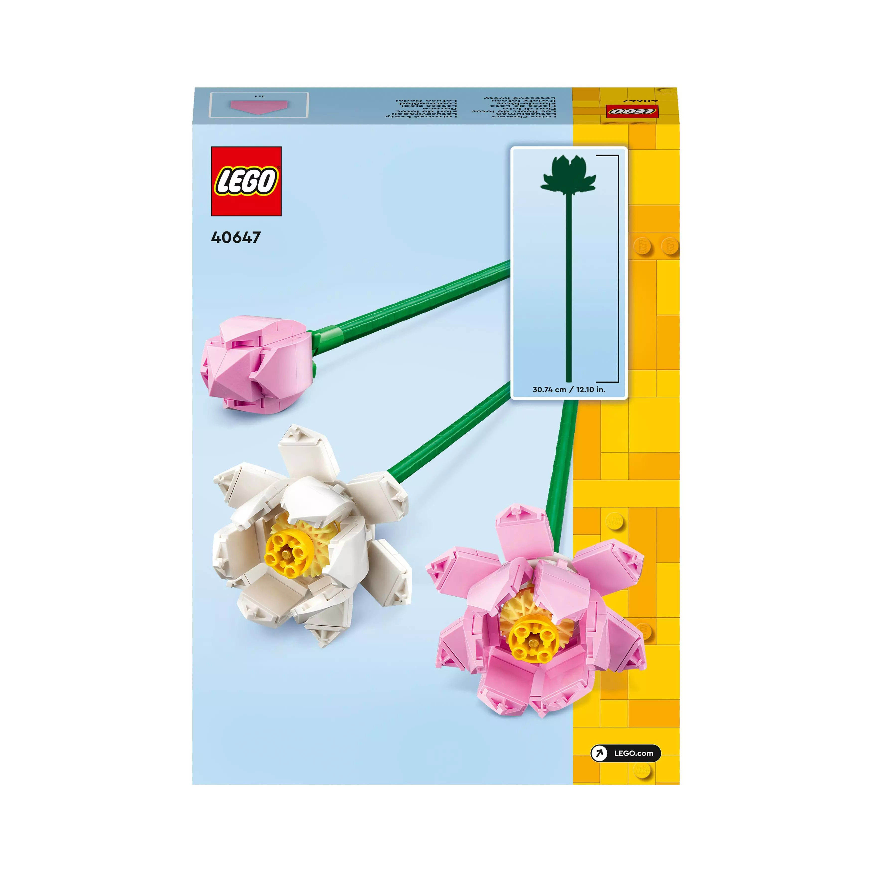 LEGO Flowers Kwiaty lotosu 40647 - Zabawki