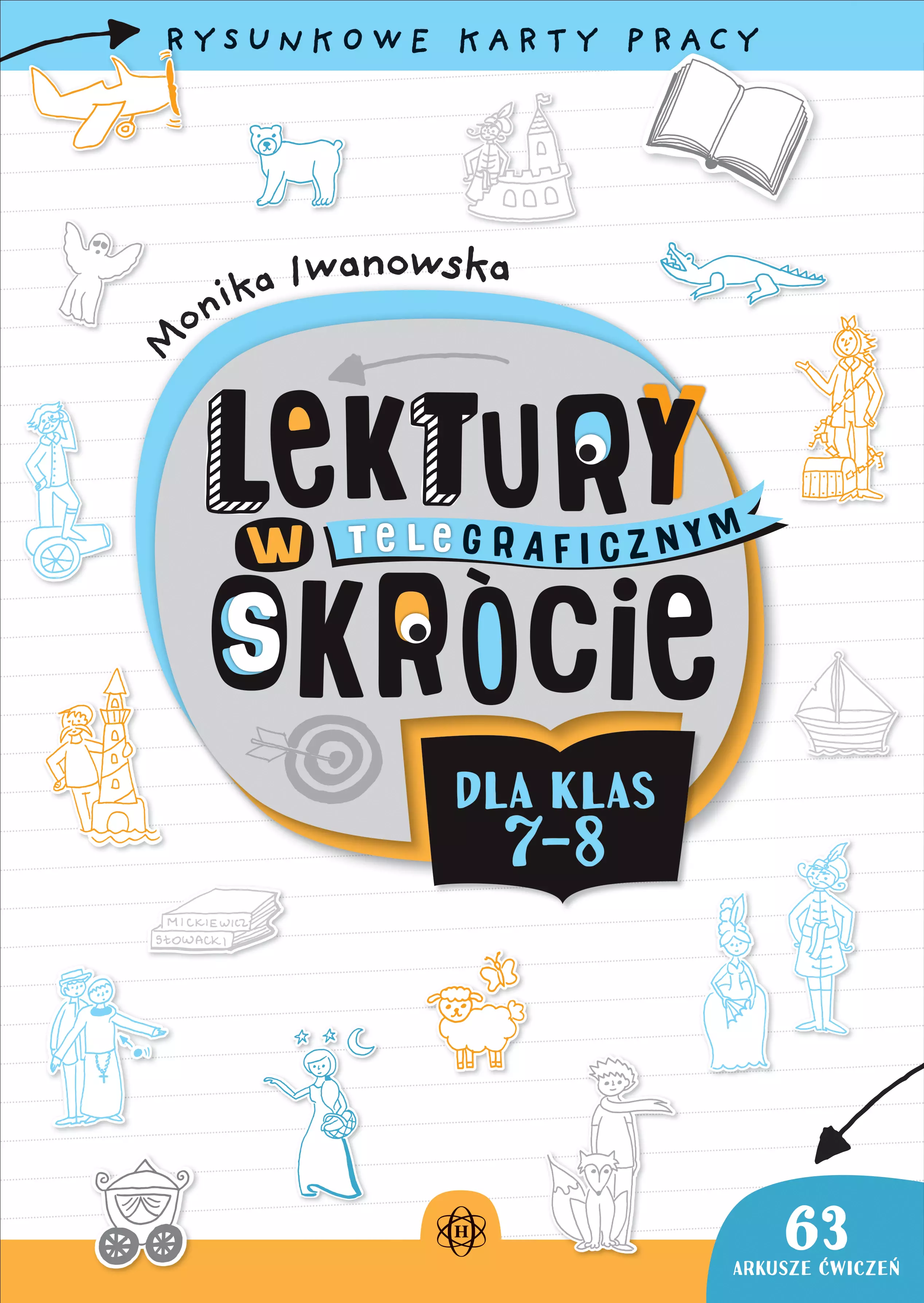 Lektury w teleGRAFICZNYM skrócie dla klas 7-8. Rysunkowe karty pracy - Książki