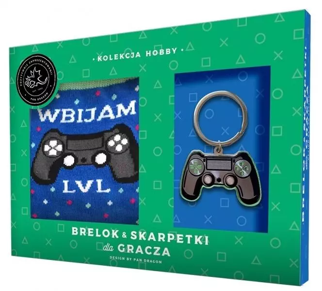 Zestaw brelok + skarpetki dla gracza - Zabawki
