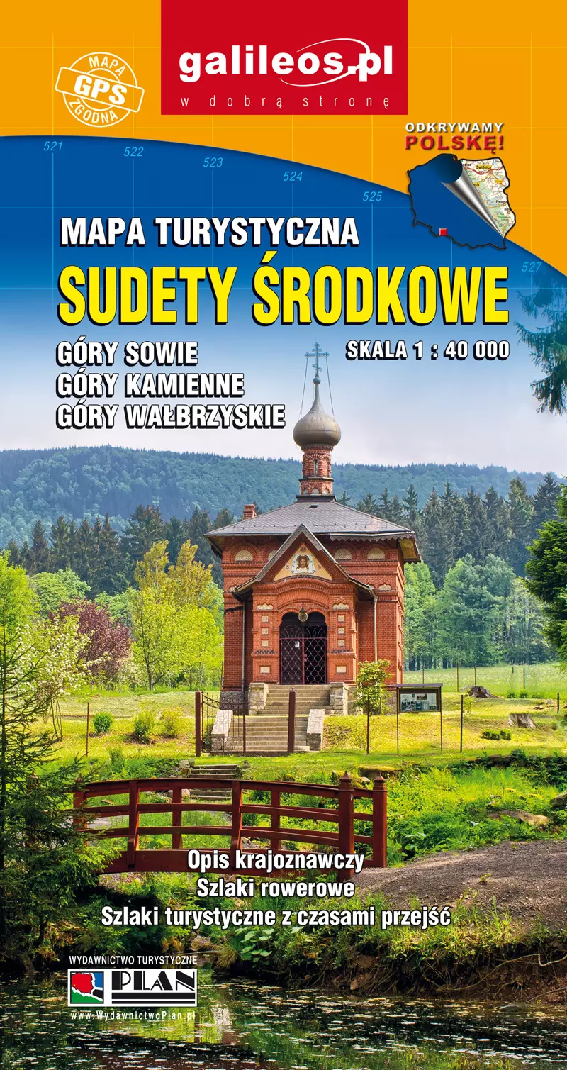 Mapa turystyczna - Sudety Środkowe 1:40 000 - Książki