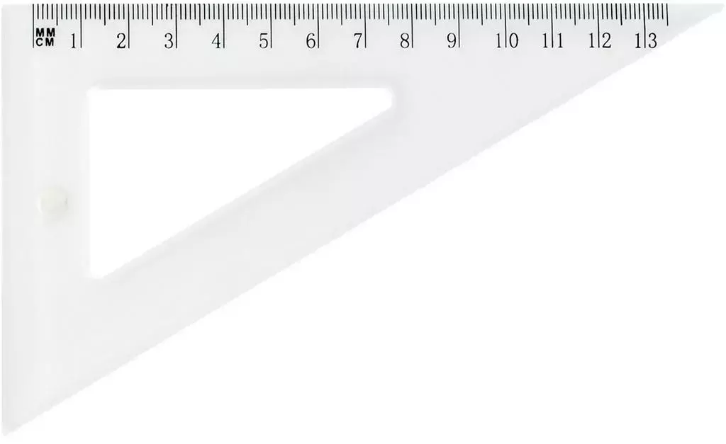 Ekierka szkolna GR-853T 13,5cm/60 transparent GRAN - Papiernicze i szkolne