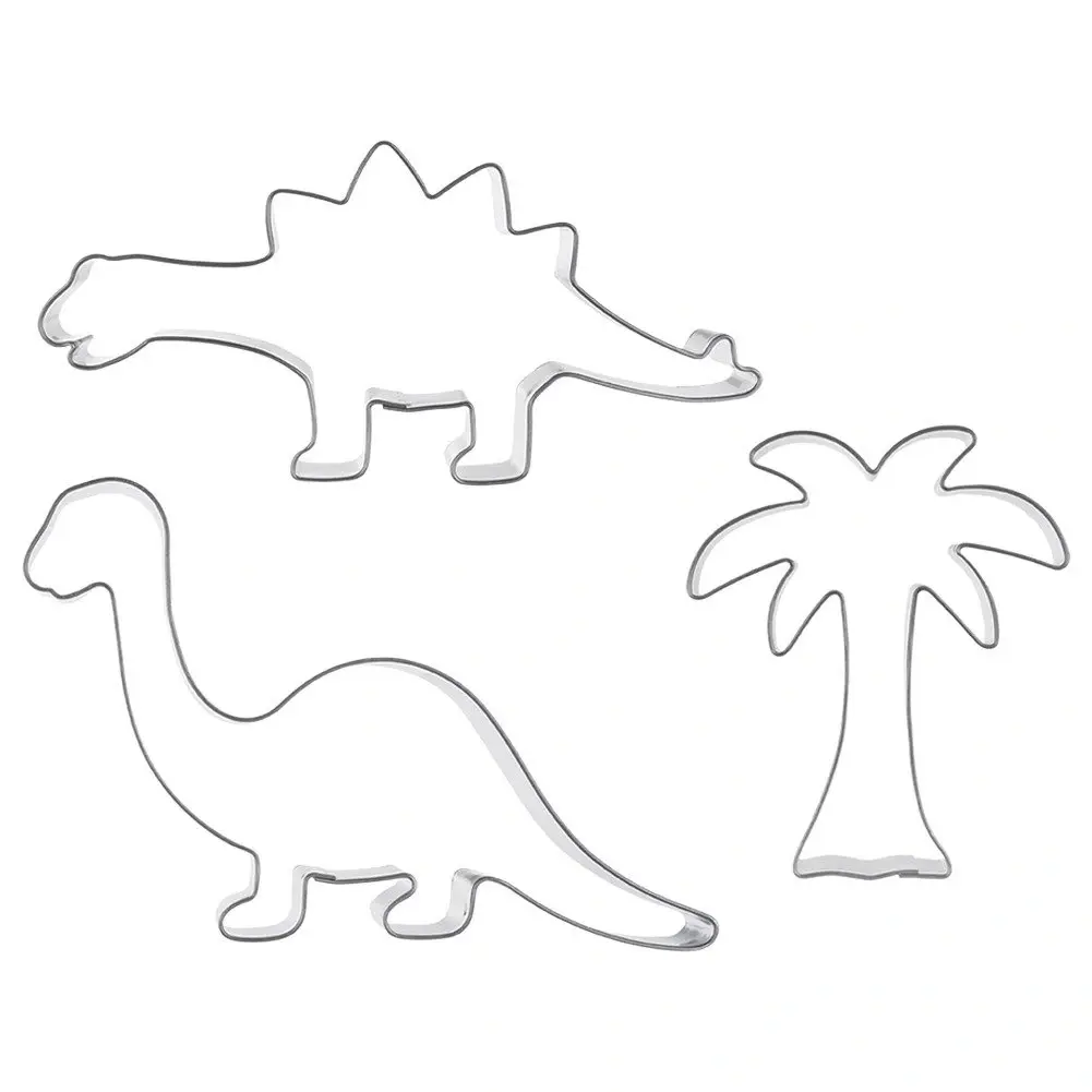 Wykrawacze do ciastek stalowe dinozaur 3 szt. - Dom i ogród