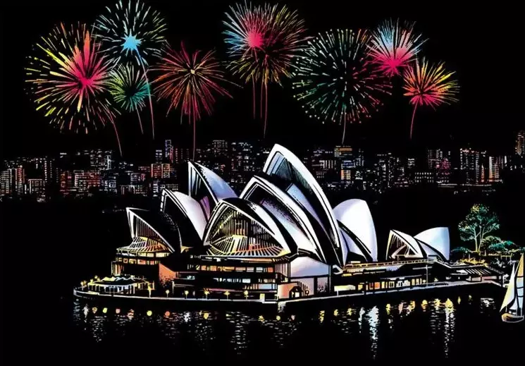 Magiczna zdrapka. Sydney, 40.5x28.5 cm - Papiernicze i szkolne