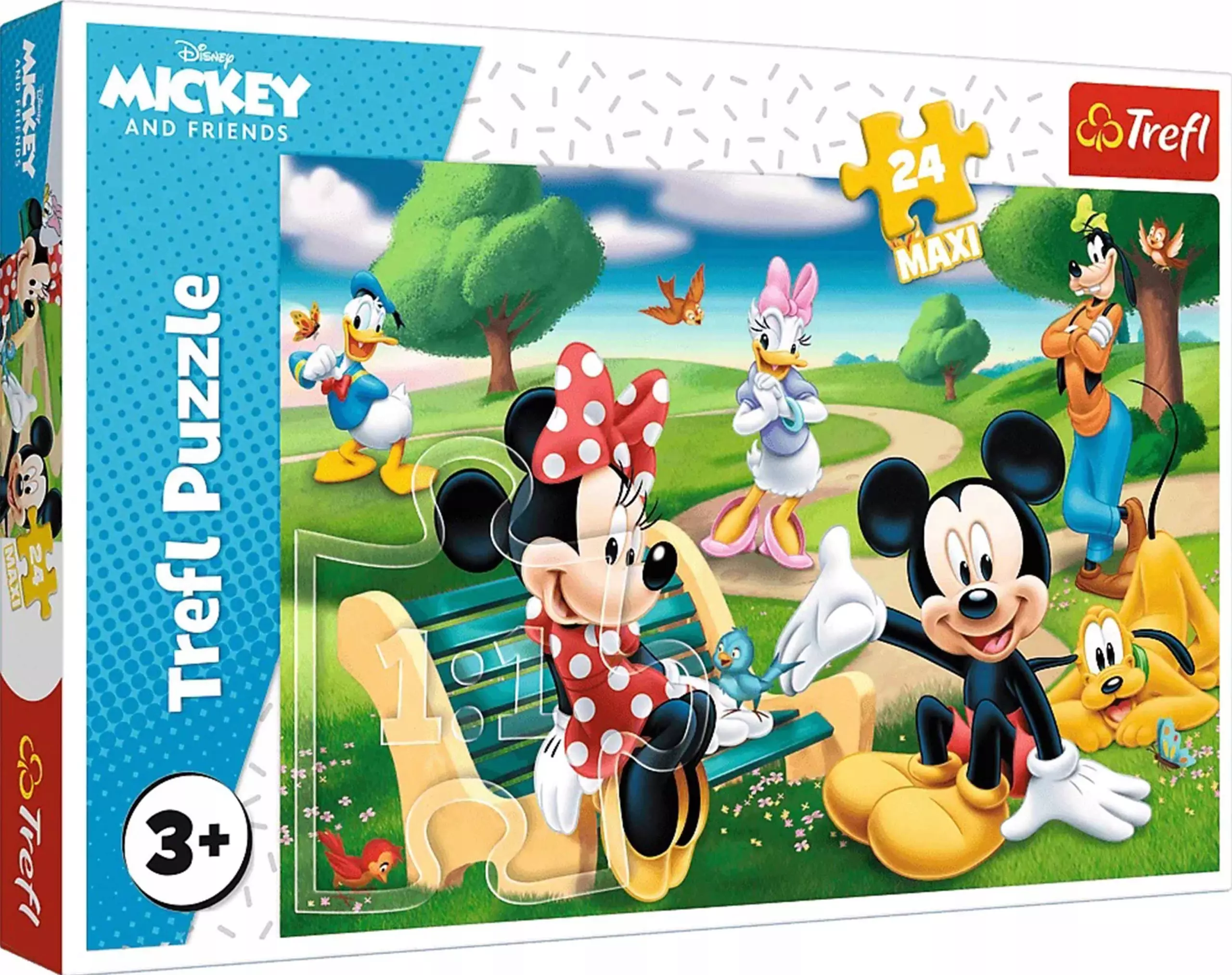 Puzzle maxi 24 elementy. Myszka Miki w gronie przyjaciół - Puzzle