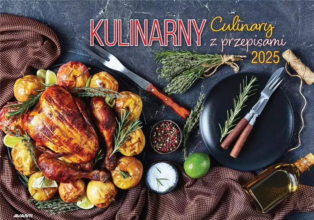 Kalendarz 2025 ścienny albumowy Kulinarny... - Książki