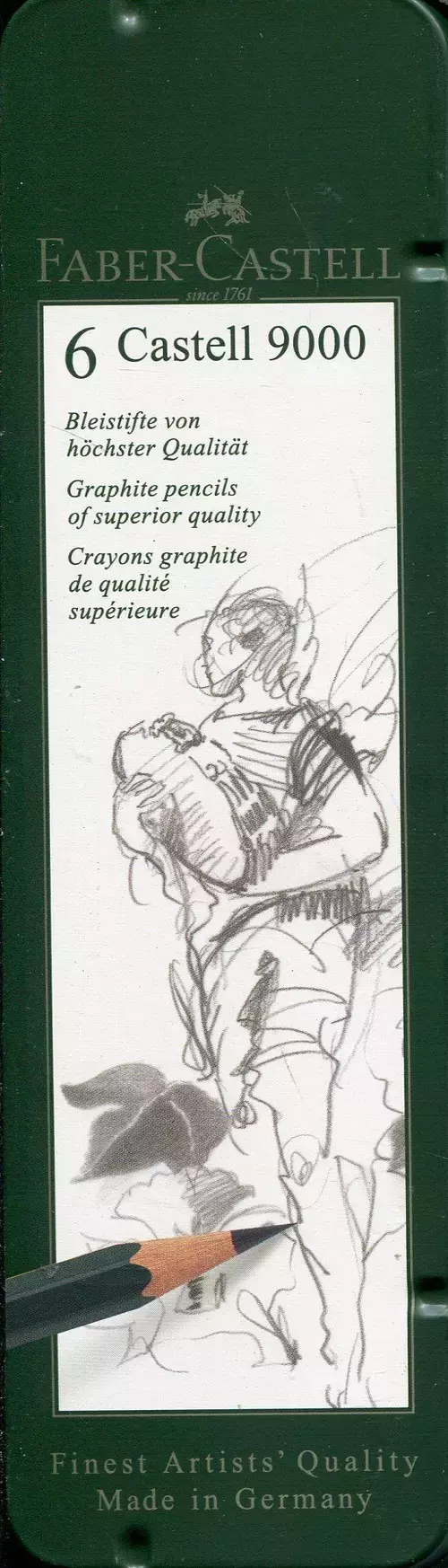 Ołówek Castell 9000 6 sztuk - Papiernicze i szkolne