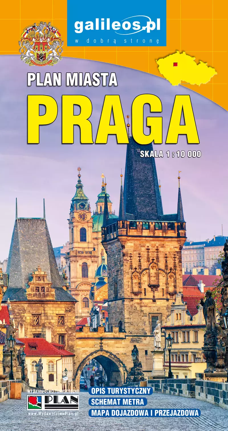 Praga. Plan miasta w skali 1:10 000 - Książki