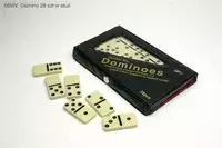 Domino czarne 28 sztuk w etui - Gry