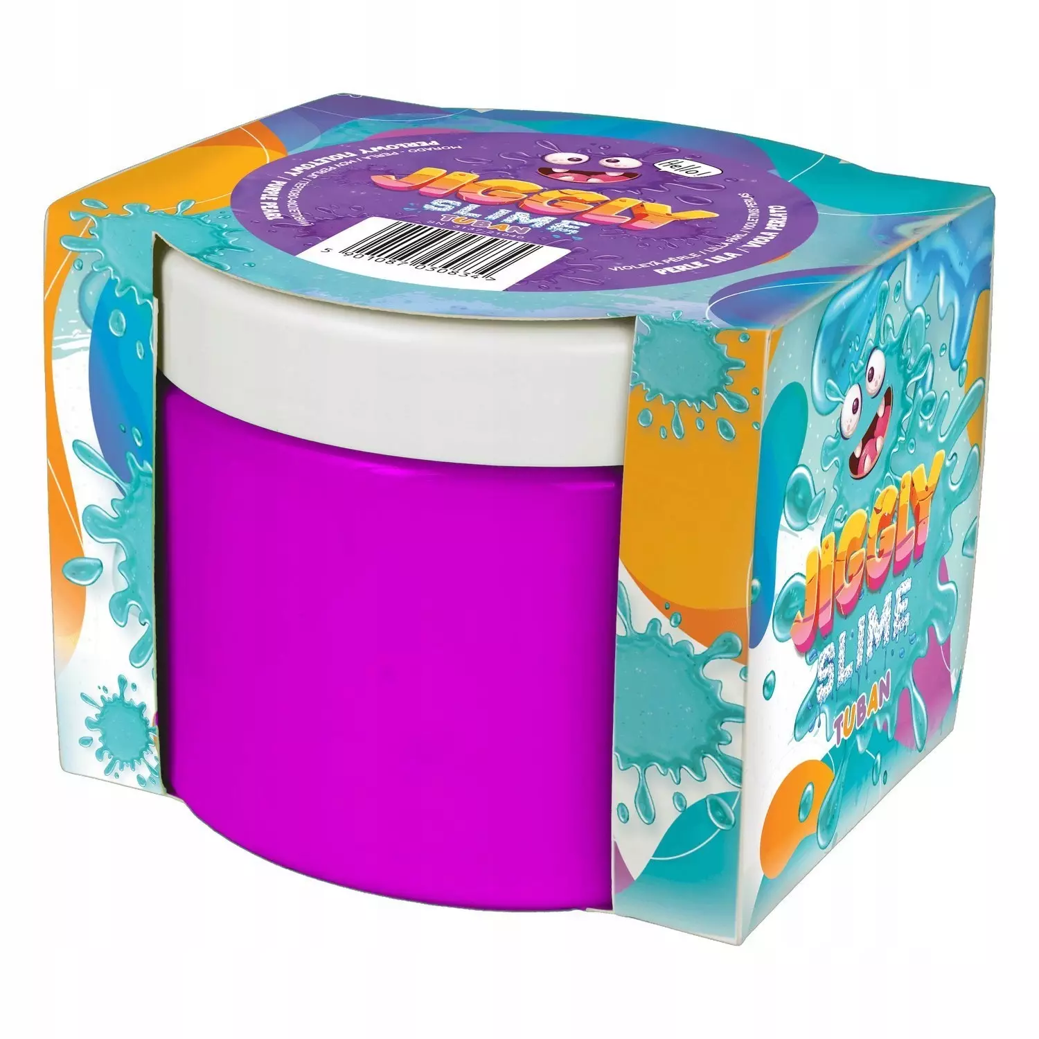 Jiggly Slime 500 g fioletowy perłowy - Zabawki
