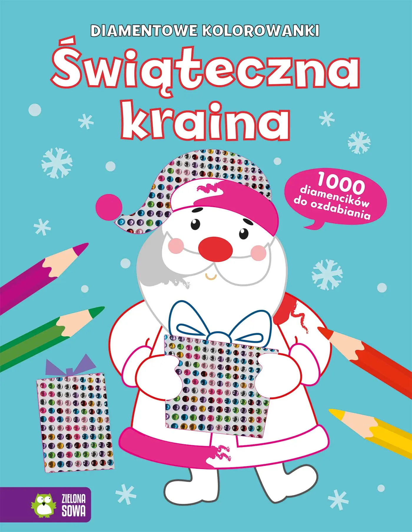 Diamentowe kolorowanki. Świąteczna kraina - Książki