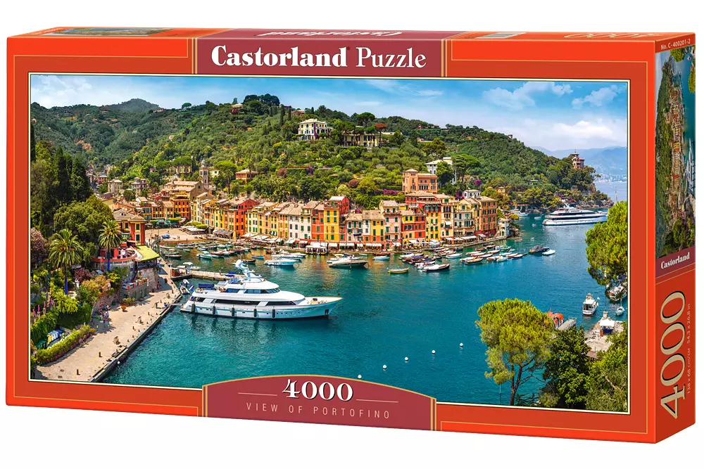 Puzzle 4000 elementów. Widok na Portofino - Puzzle