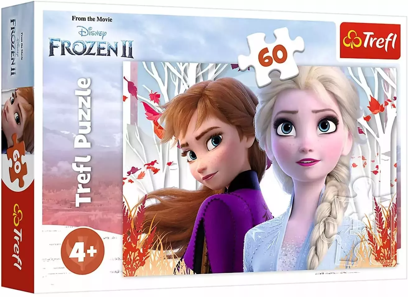 Puzzle 60 elementów. Kraina Lodu 2. Zaczarowany świat Anny i Elzy - Puzzle