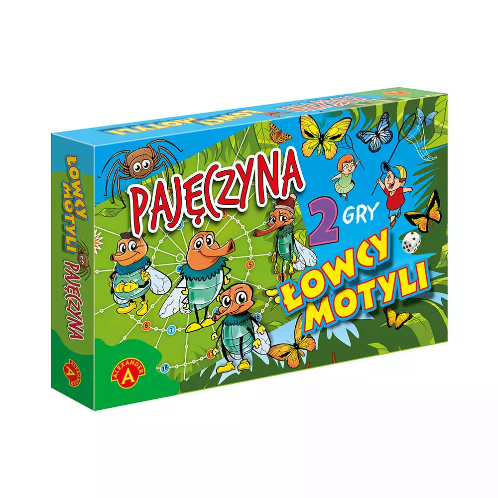 Pajęczyna / Łowcy motyli. 2 gry planszowe - Gry